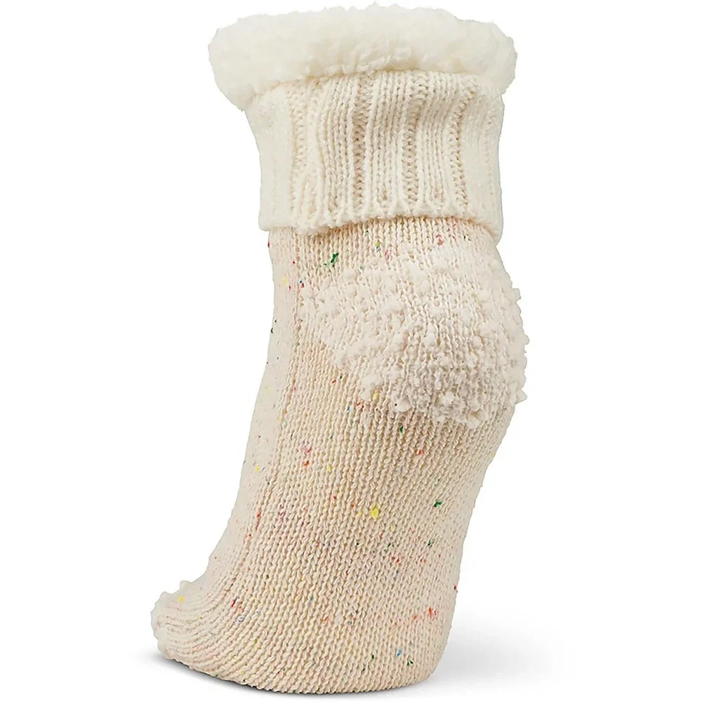 Magellan Outdoors Women's Popcorn Lodge Socks ALOE Infused Light Beige NWT